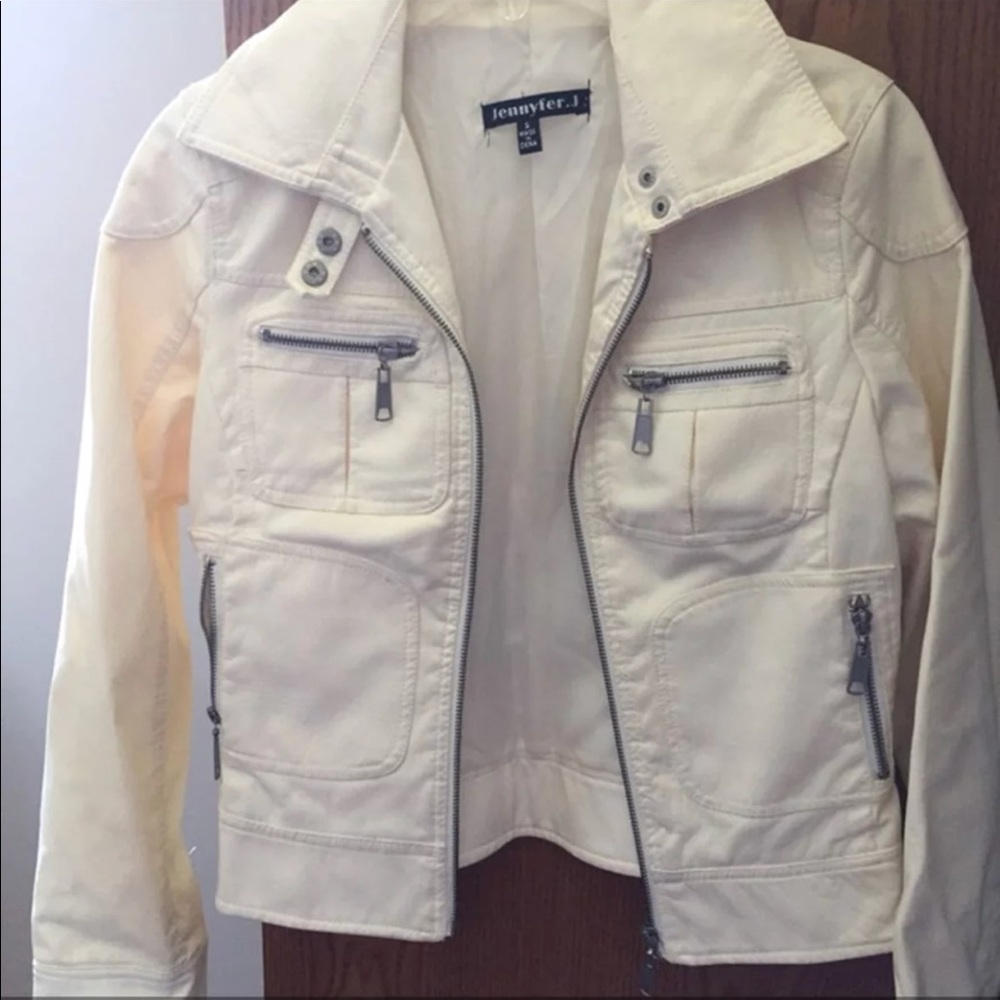White Leather Jacket